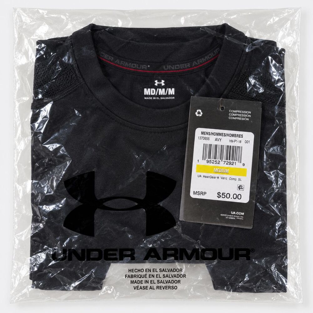 Under Armour HeatGear Vent Compression Sleeveless Shirt Black M NWT 1370656